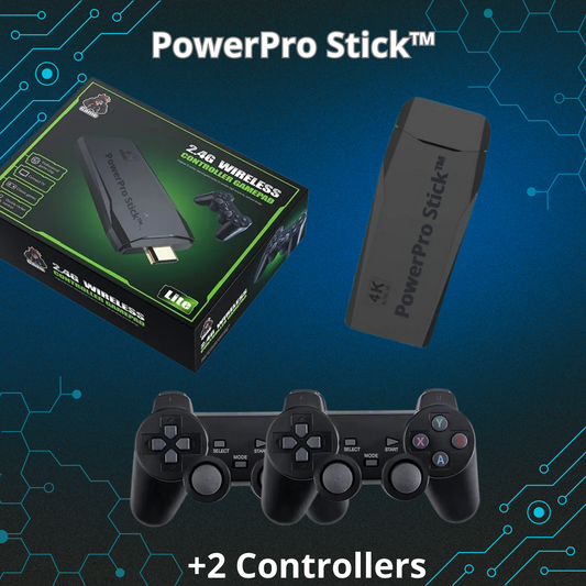 PowerPro Stick™ | Erlebe Nostalgie mit den besten 15.000 klassischen Spielen
